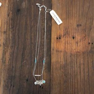 Lucky Brand Silver and Turquoise Necklace